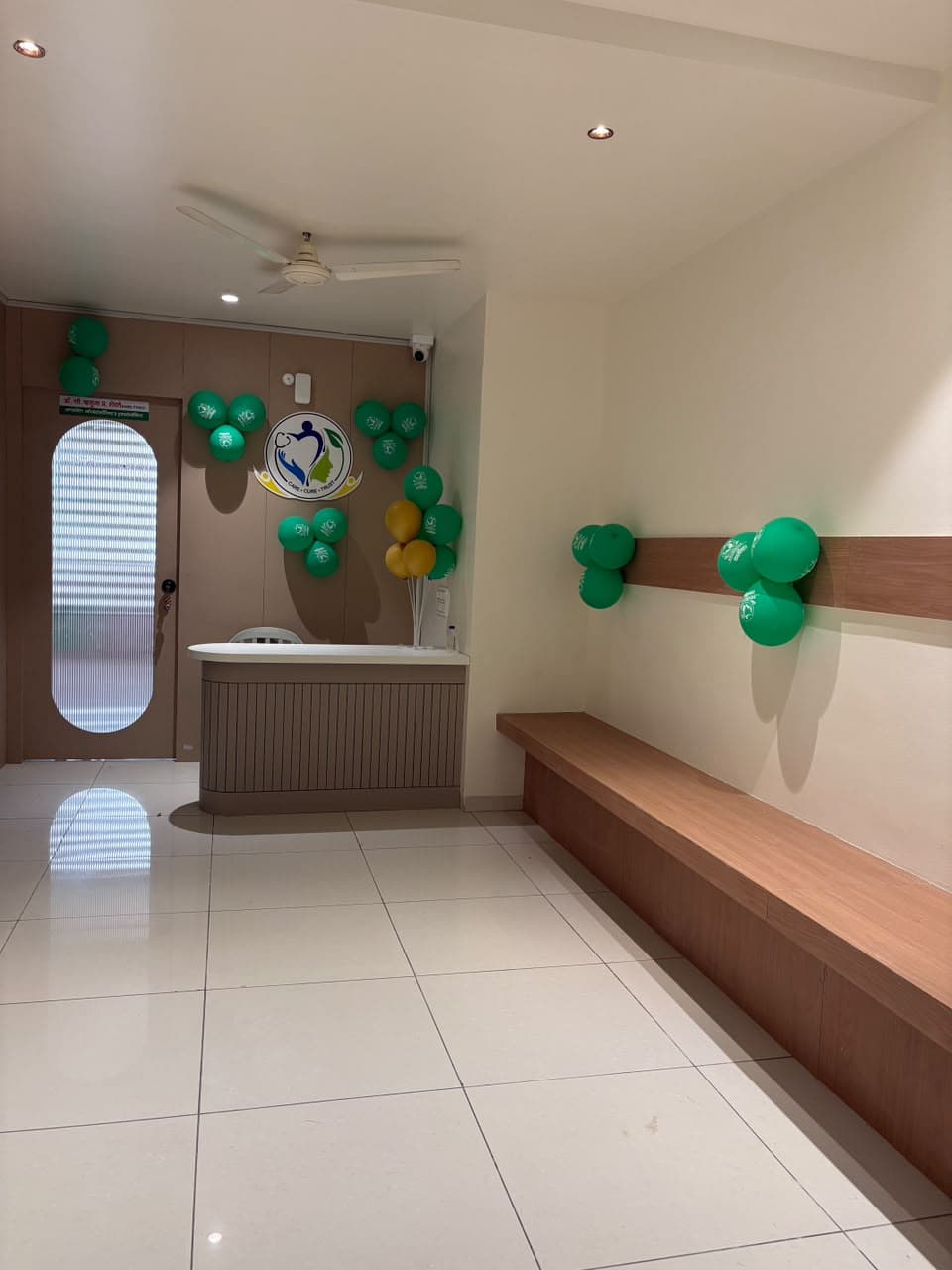 Waiting area at Swamidnya Multispeciality Clinic